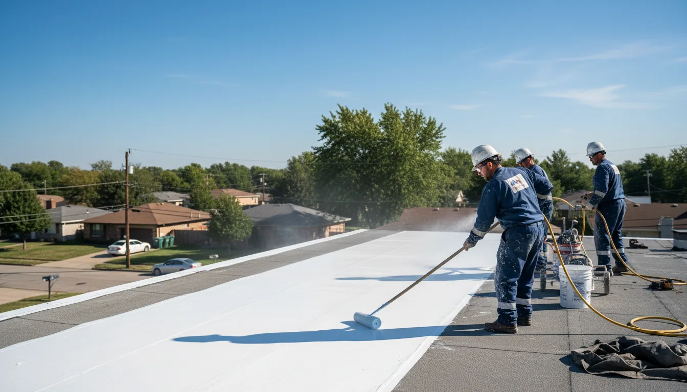 Commercial roof coating in Hazel Crest, IL near me